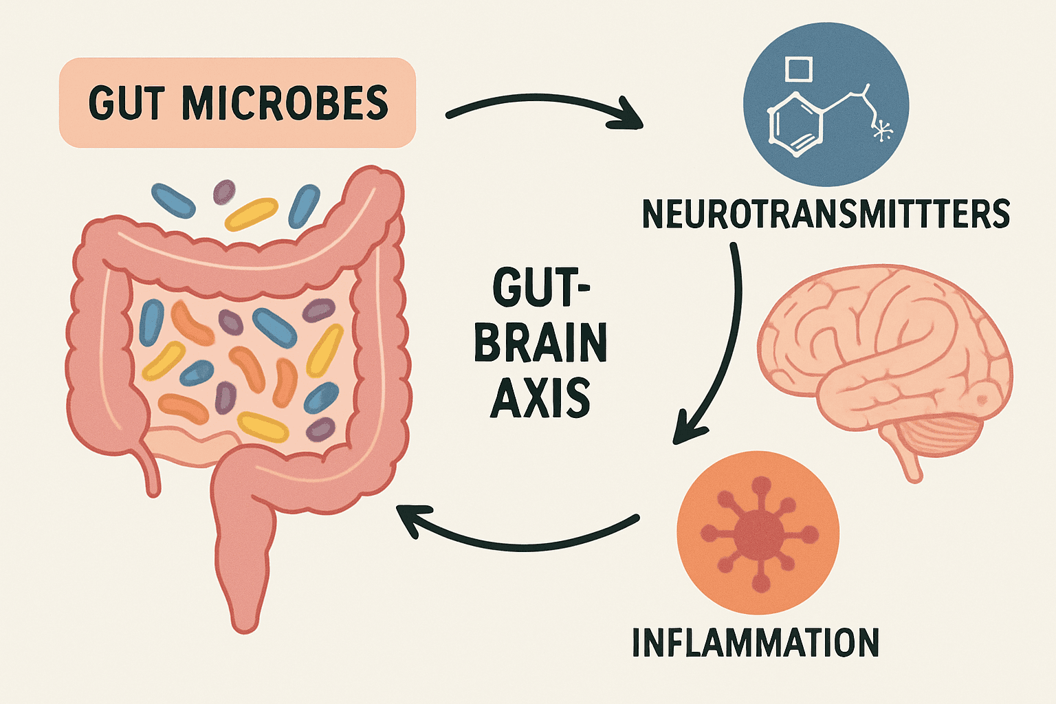 Gut Microbes, Neurotransmitters and Inflammation