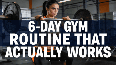 6-Day Gym Workout Schedule (Science-Backed & Sustainable)