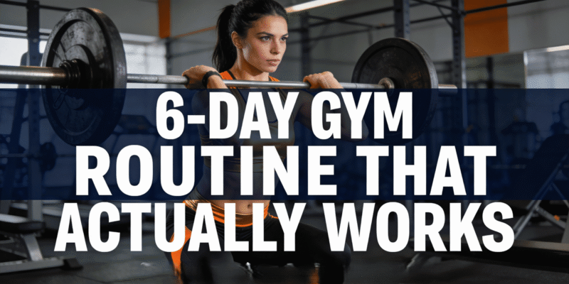 6-Day Gym Workout Schedule (Science-Backed & Sustainable)